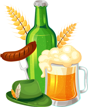 Delicate Oktoberfest elements png