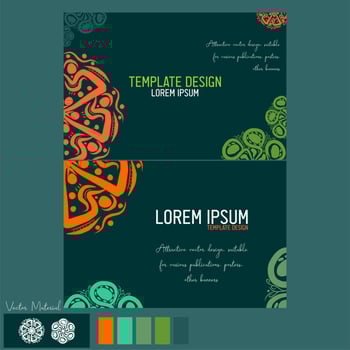 INTERESTING COLORS AND STYLE COMBINATION VECTOR TEMPLATES. SUITABLE FOR GREETING CARDS