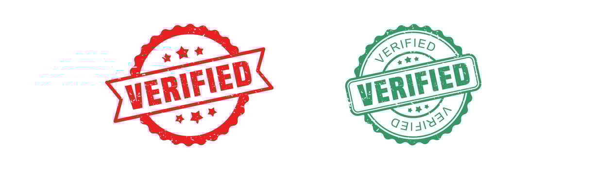 Verified stamp rubber with grunge style on white background. vector