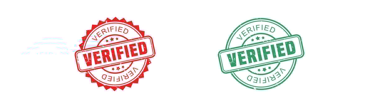Verified stamp rubber with grunge style on white background. vector