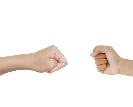 Close up Asian female hand show stranglehold, arm and hand isolated on a white background png