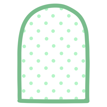 Polka dot doodle png