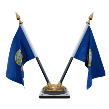 Idaho 3d illustration Double V Desk Flag Stand png