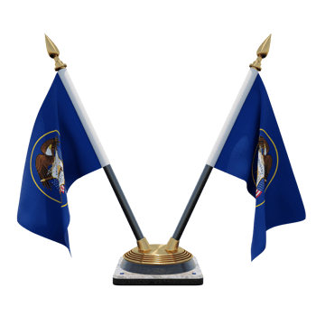 Utah 3d illustration Double V Desk Flag Stand png