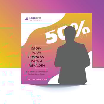 Digital Marketing and Corporate social media post template vector