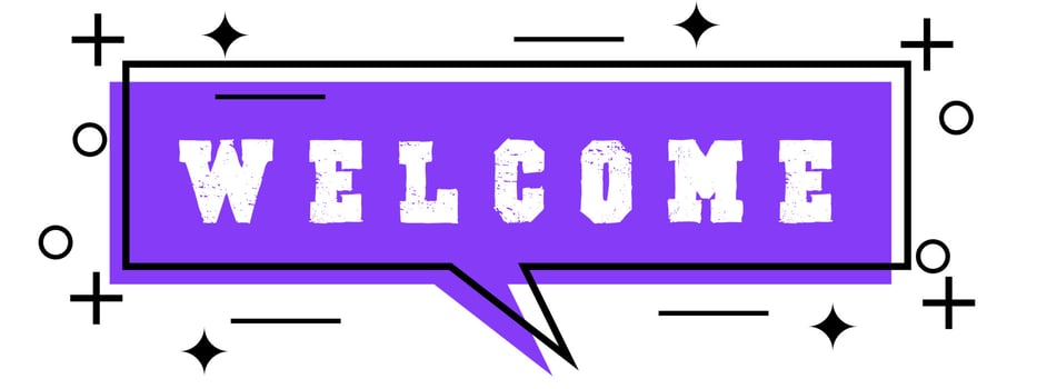 vector banner Welcome poster