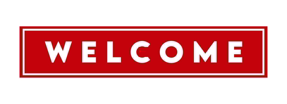 vector banner Welcome poster