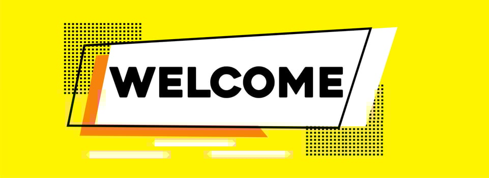 vector banner Welcome poster