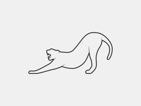 cheetah outline vector silhouette