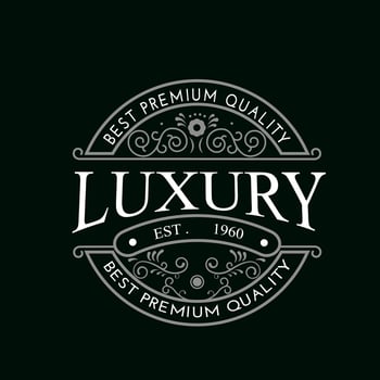 Vintage frame logo. Antique label. Suitable for tattoo studio, barber shop, whiskey label, wine, beer, brewing, salon, shop, signage. vector