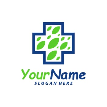 Nature Health Logo Design Template. Health Leaf logo concept vector. Creative Icon Symbol vector