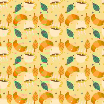 Patterns for decorating fabrics, printing on fabrics. Autumn seamless pattern. vector