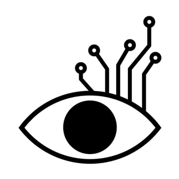 vector black artificial intelligence icon