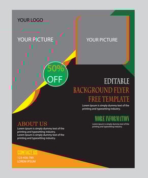 print ready,editable,free flyer download vector