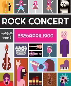 Rock Concert Vector Poster
