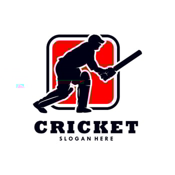 Cricket Sport Logo Template Design vector