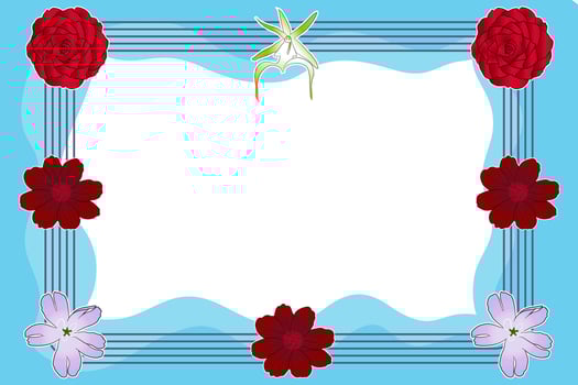 abstract background design with floral ornament vector