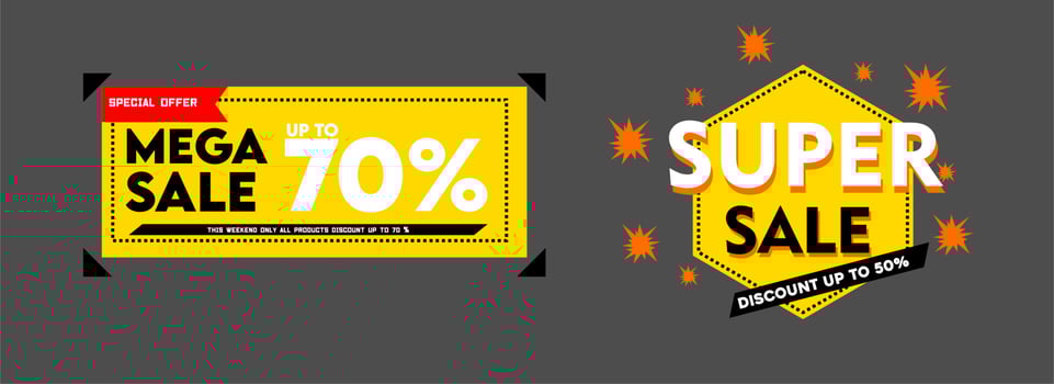 poster banner sale promo discount sale vector