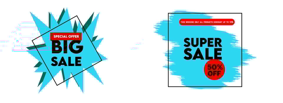 poster banner sale promo discount sale vector
