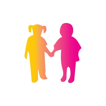 KIDS LOGO CONCEPT VECTOR TEMPLATE