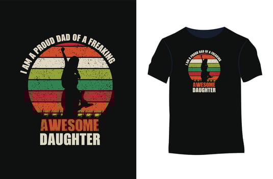 Father love quotes vector typography t-shirt.