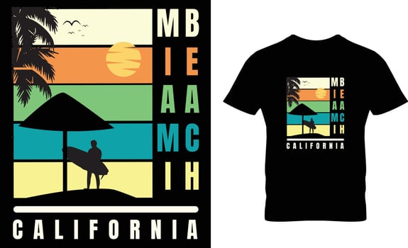 summer t shirt design vector