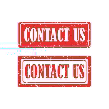 contact us stamp. contact us square grunge sign set icon. vector