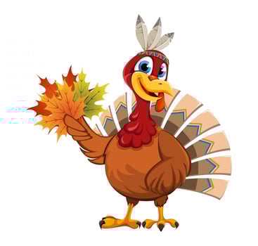 Happy Thanksgiving. Funny Thanksgiving Turkey bird vector