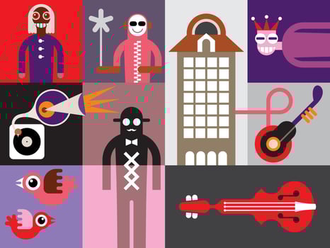 Music Festival banner vector