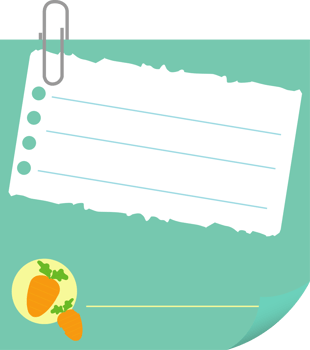 Note paper design png