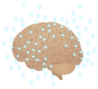 Creative brain network idea concep png