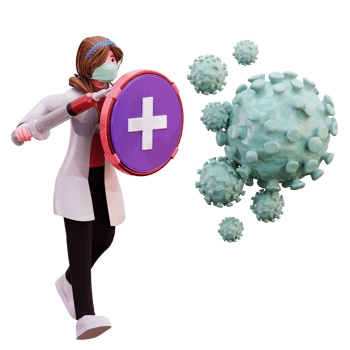 3D Character Female Doctor Illustration png