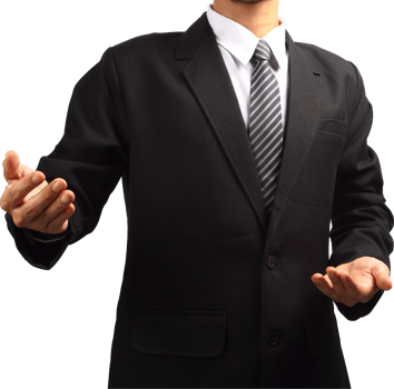 Business Man hand holding png