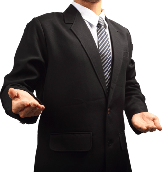 Business Man hand holding png