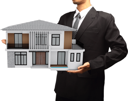 House model house concept in the hand png