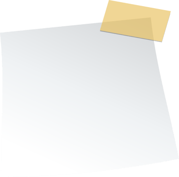 A note pad with a yellow sticker on it png