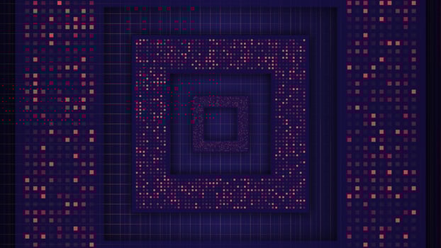 Abstract square technology background. Vector illustration