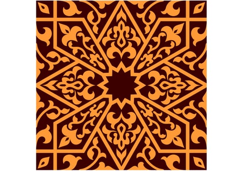 Arabian eastern seamless ornament vector