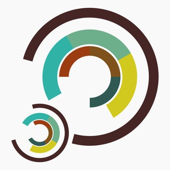 Editable Isolated Abstract Colorful Open Circles Vector for Decoration Elements