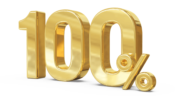 100 number percent 3d png