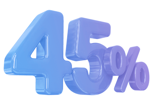promotion number 45 percent 3d png