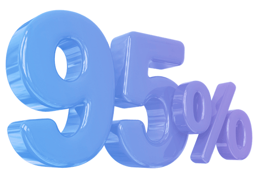 promotion number 95 percent 3d png