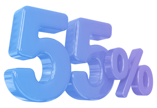 promotion number 55 percent 3d png