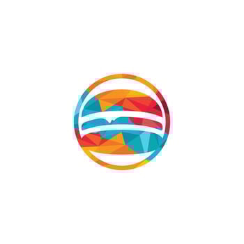Burger vector logo design. Burger cafe logo.