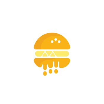 Burger vector logo design. Burger cafe logo.