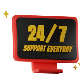 24 Hour Service 3d Illustration Isolated png