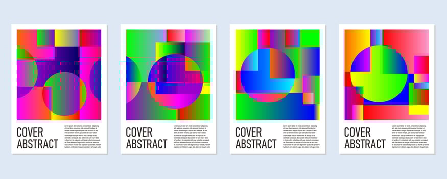 Abstract colorful geometric background for poster and cover vector
