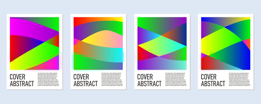 Abstract colorful geometric background for poster and cover vector