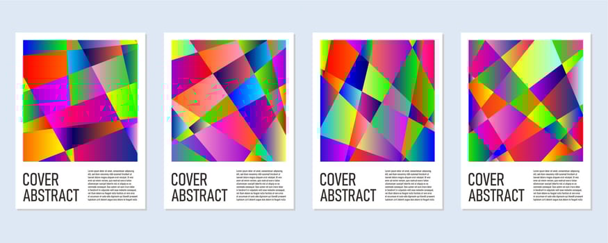 Abstract colorful geometric background for poster and cover vector