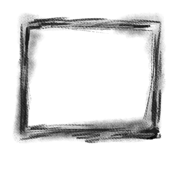 Frame drawn by hand in pencil. Grunge. Spots, strokes. png